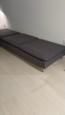 2x sofas ikea dark covers