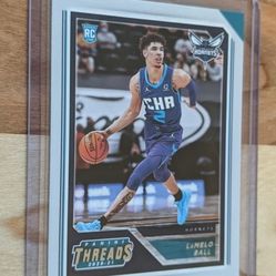 2020-21 Panini Threads LaMelo Ball Silver Rookie