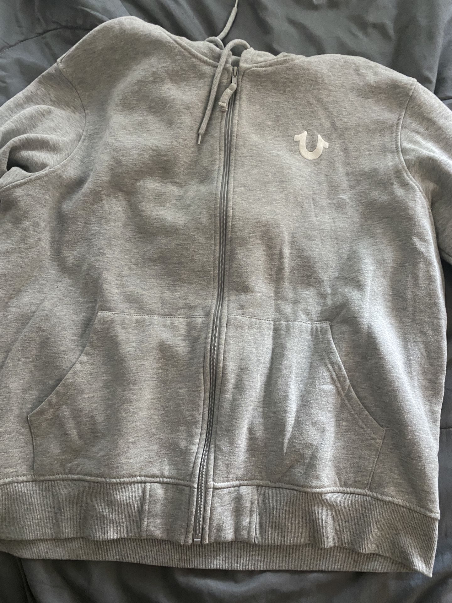 Gray True Religion Hoodie