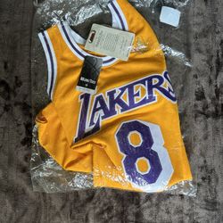 Kobe Bryant Number 8 Jersey Authentic M&N HW Size XL