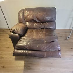 Leather Recliner Full Size For Extra Space