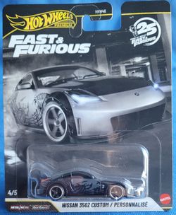 New! Hot Wheels Premium Fast & Furious Nissan 350Z Custom