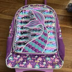 Purple Amazon Trolley Backpack