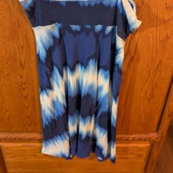 Blue Tie-Dye Skirt 