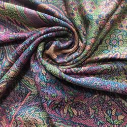 New original quality orange-brown 90% cashmere 10% silk scarf.Width/28 inches,length/72 inches.