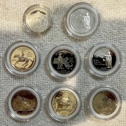 90% Silver Proof Quarters, State And ATB Series