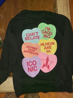 Jeffree Star candy hearts hoodie