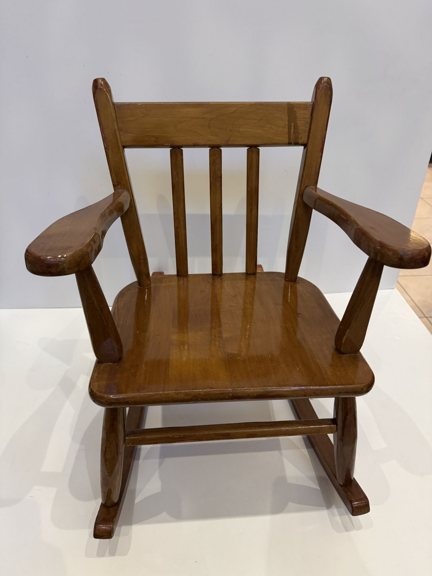Child’s Wood Lacquer Rocking Chair