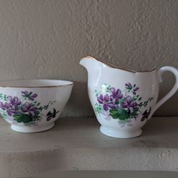 Fine Bone China Adderley Sugar & Creamer