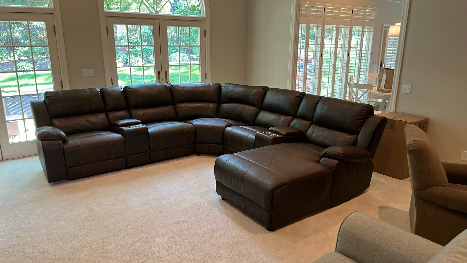 Leather Sectional