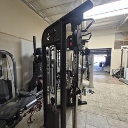 Muscle D Commercial Dual Adjustable Cable Machine – 400 lb Total Stack