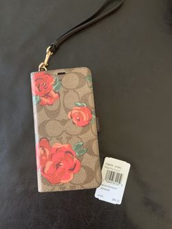 Coach XS max phone wallet