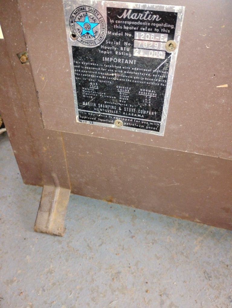 Antique Vintage Gas Heaters