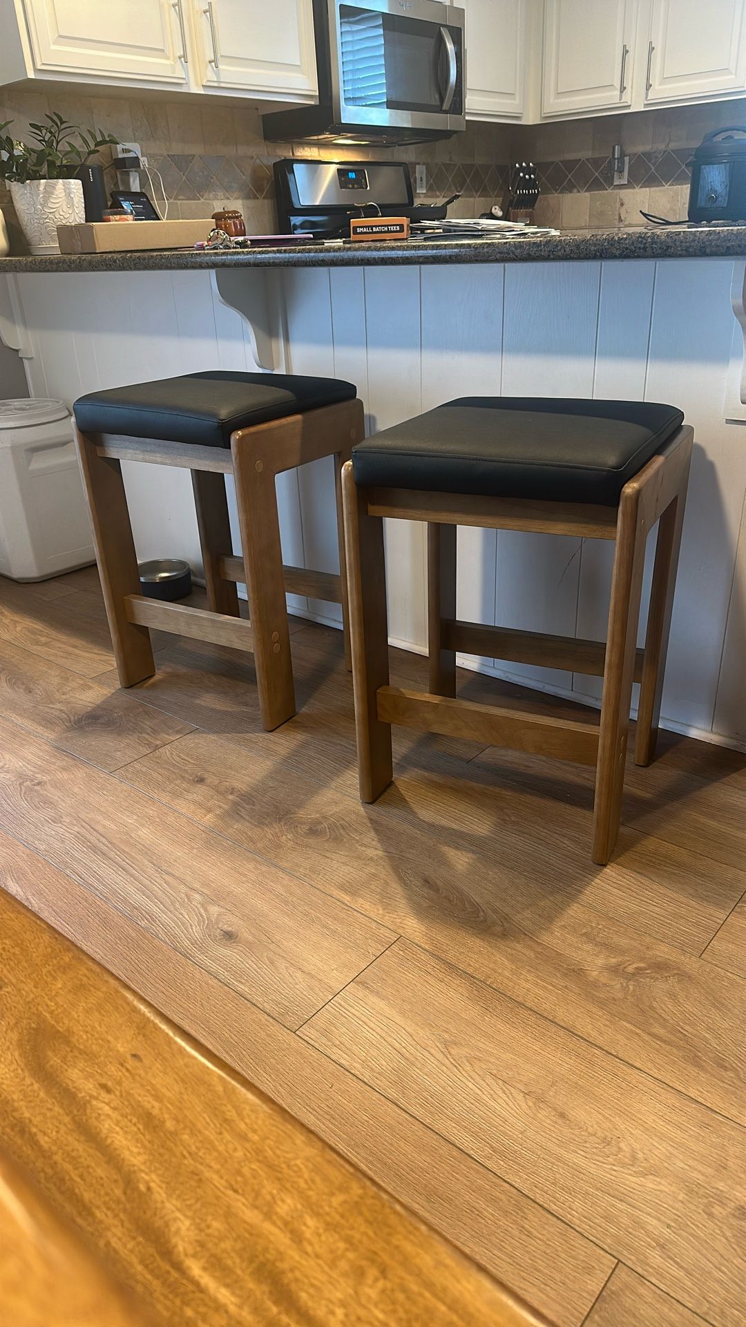 Two MCM modern Counter Stools