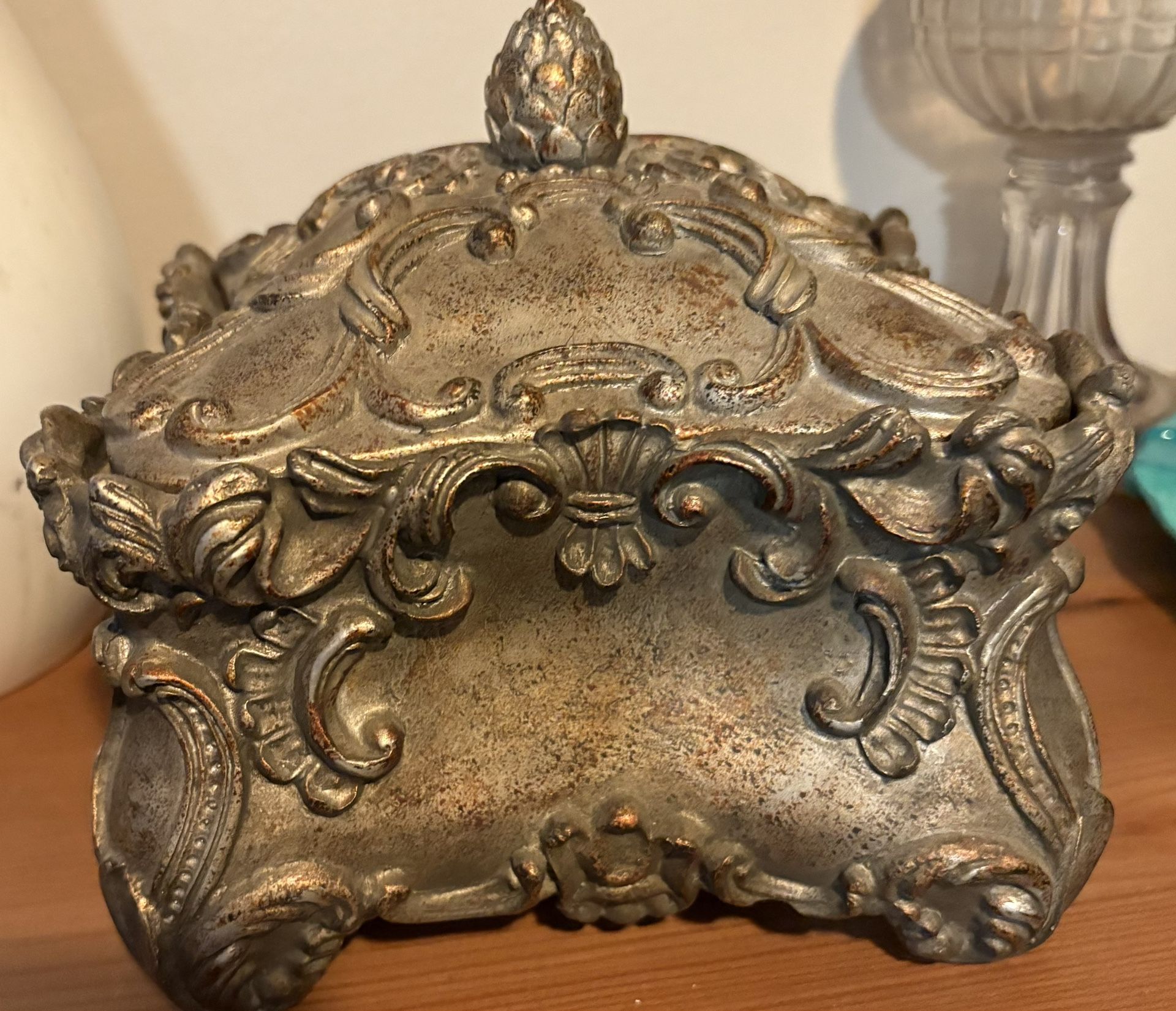 Ornate, Wooden & Heavy Jewelry Box - $30