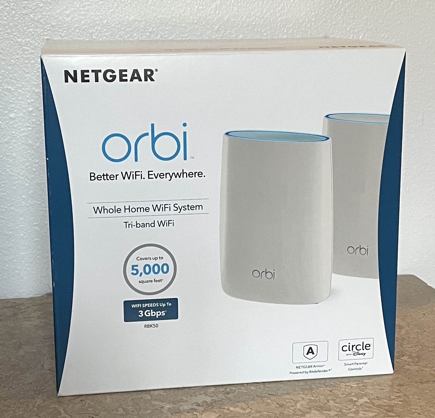 Netgear orbi Tri-band WiFi Router System RBK50