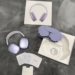 Purple Apple AirPods Max – Stylish Over-Ear Headphones 💜🎧