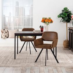 Homy Casa California 2 PC Swivel Armchair Dining Seating Multi Room Use