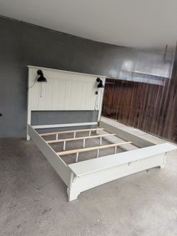King  size Bed frame with USB Ports