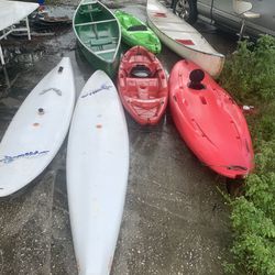 7 kayaks canoe paddle board and wind surfboards combo