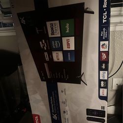 TCL 43″ 4K UHD Roku Smart TV – Never Used • Still In Box • Perfect Condition 