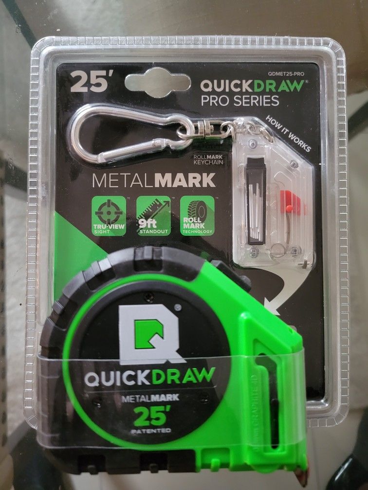 New Quickdraw Pro Series Measuring Tape 25'