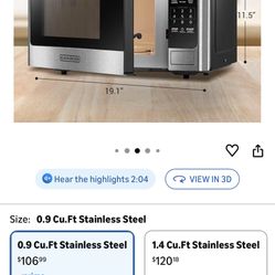 BLACK+DECKER Digital Microwave Oven New