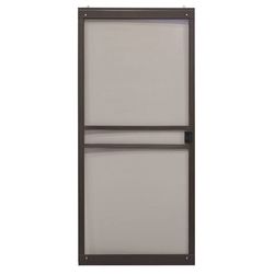 RiteScreen 30-in x 80-in Bronze Aluminum Sliding Patio Screen Door