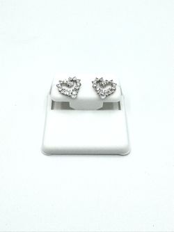 Sterling Silver Heart Stud Earrings