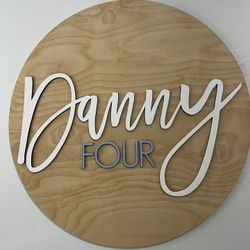 Name Wall Decal Danny four