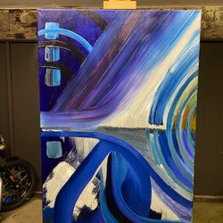 Abstract Original Oil Painting On Canvas