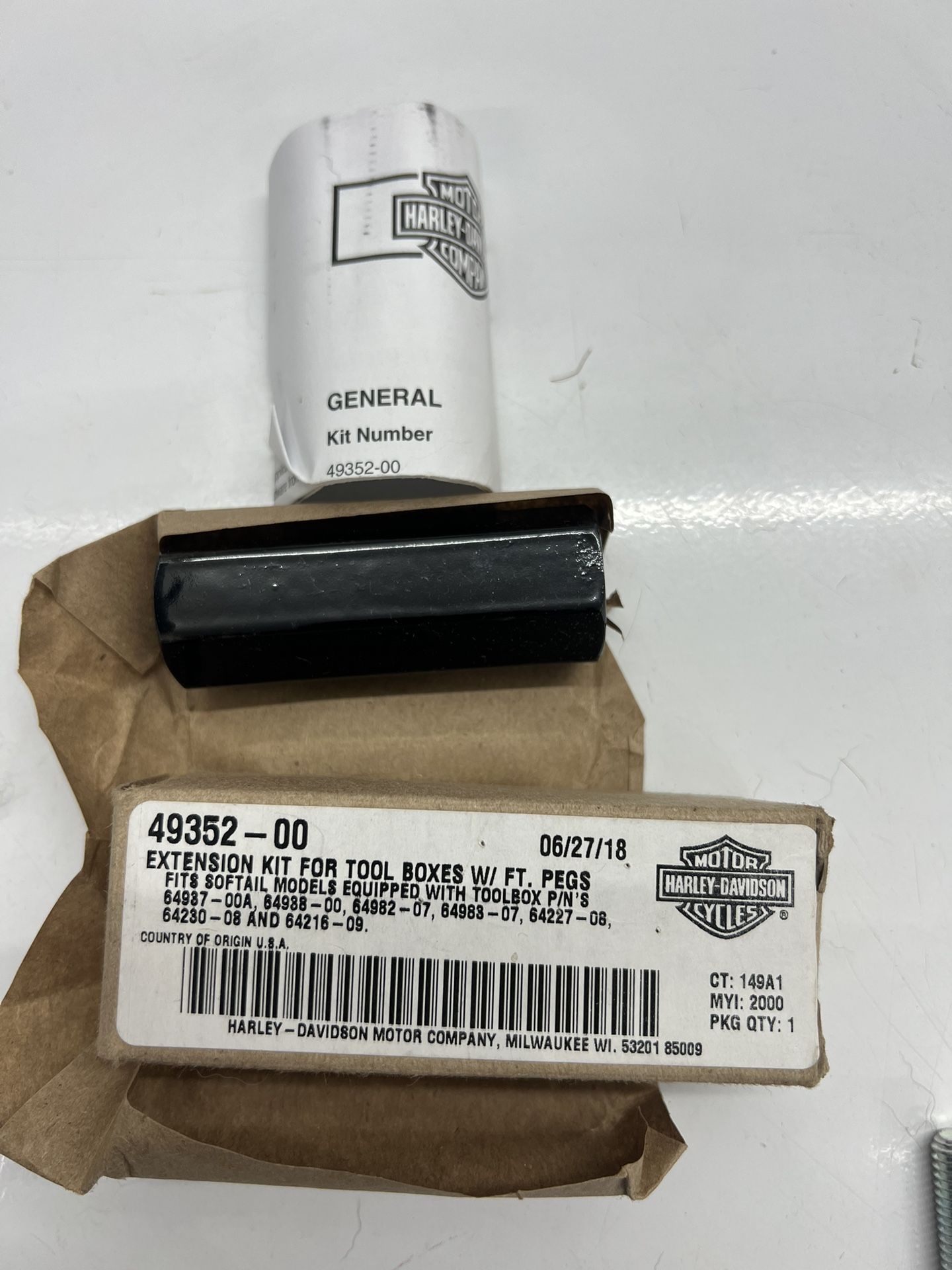 New!! Genuine Harley-Davidson extension kit for tool box 49352-00 HARLEY-DAVIDSON