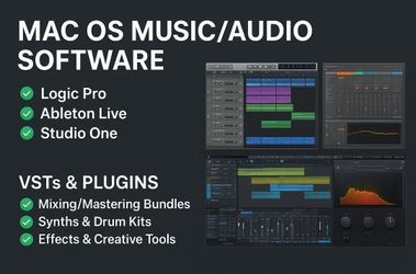 🎶 Mac OS Music/Audio Software – Logic Pro, Ableton, Studio One + VST/Plugins 🎶 $50 Each