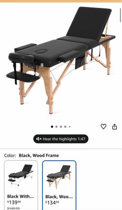 Portable massage table