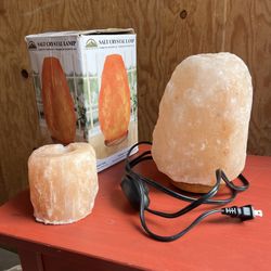 cute like new himalayan pink salt crystal plug-in electric lamp nightlight & votive candle holder