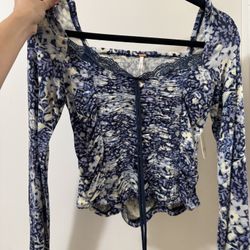 Free People Blue Woman’s Top Small