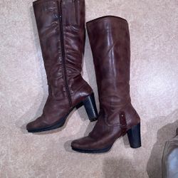 Spanish Real Leather Boots With Heal