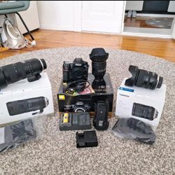 Nikon D850 kit, tamron 70-200mm, tamron 24-70mm