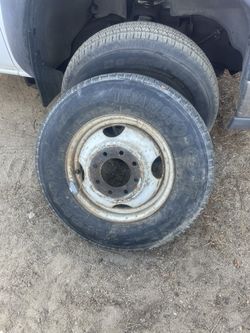 Dually Tire And Rim. Chevy