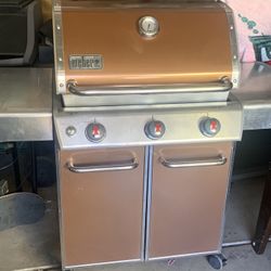 Weber Genesis E-310 BBQ Grill Propane (Orange) For Sale
