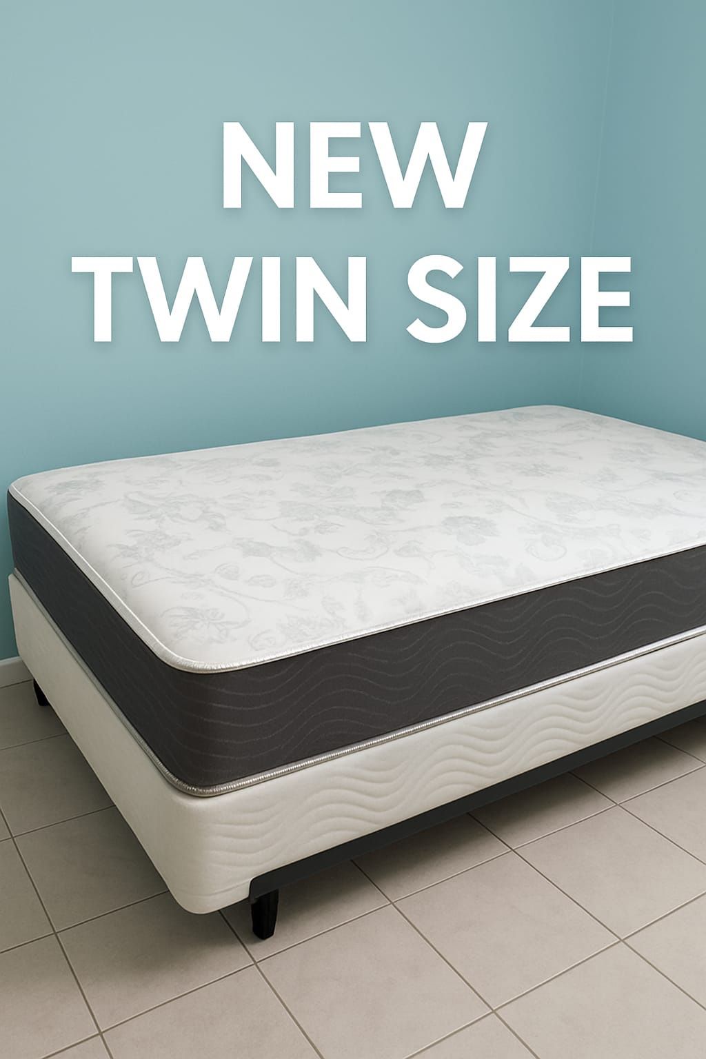 New Twin Mattress And Box Spring 2pc Bed Frame Is Not Included