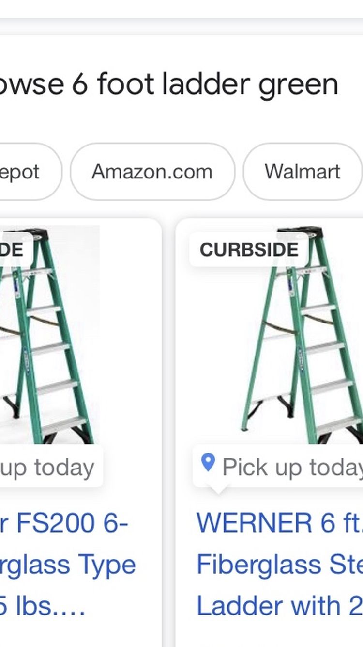 6 foot ladder (green)