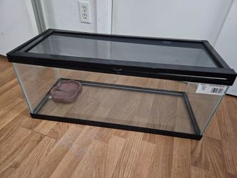 Zilla Critter Cage 20L Black 30x12x12 Reptile Terrarium Glass Enclosure