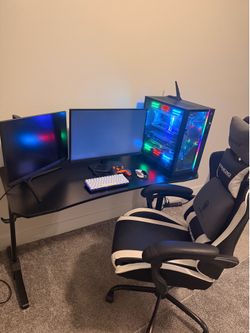 PC FULL SET UP NEED IT GONE ASAP DONT PLAY NO MORE CUSTOM BUILT ALL GAMES 200+FPS
