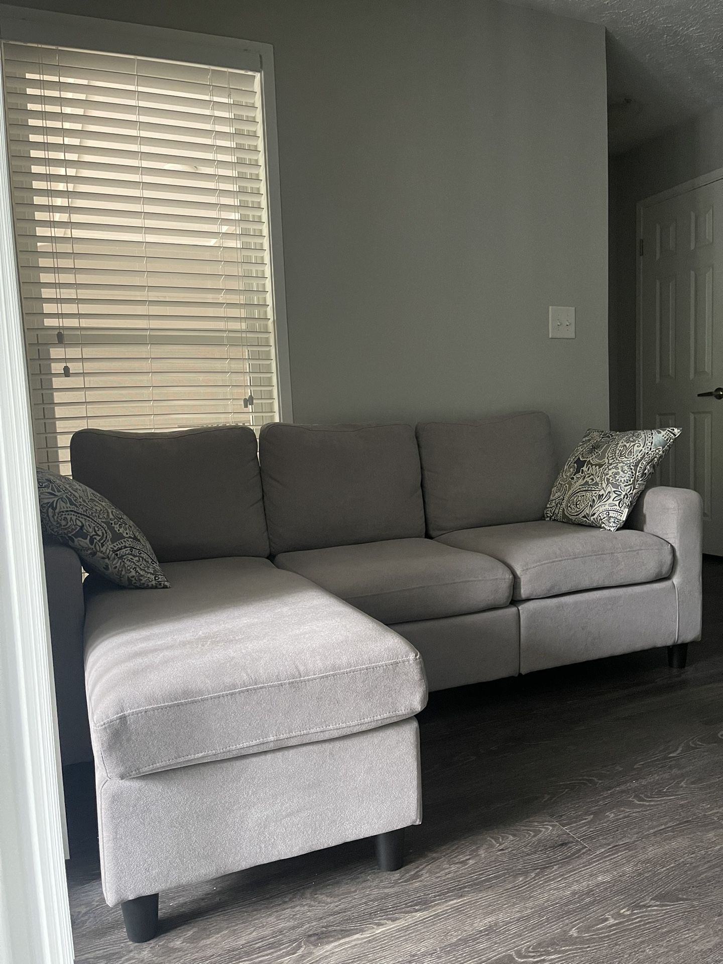 Three Seater grey Sectional sofa