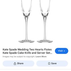 Kate Spade Champagne Flutes 