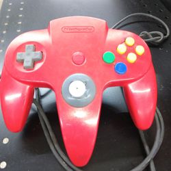 Official Nintendo Brand Nintendo 64 N64 Controller (Red) Used

