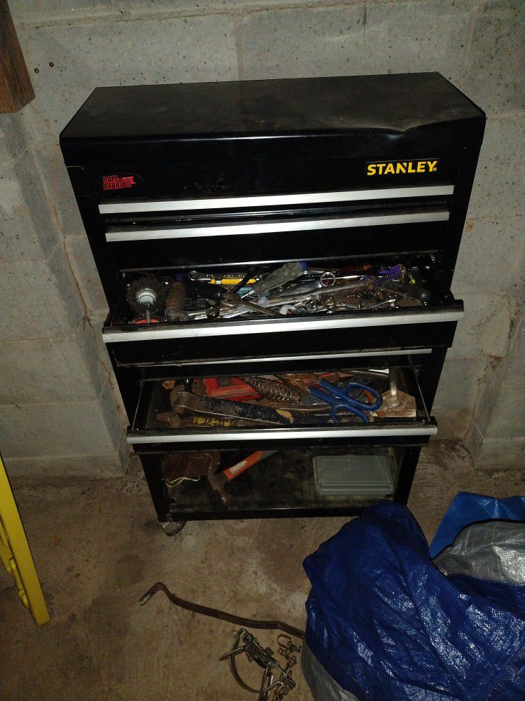 Stanley Tool Box And Tools