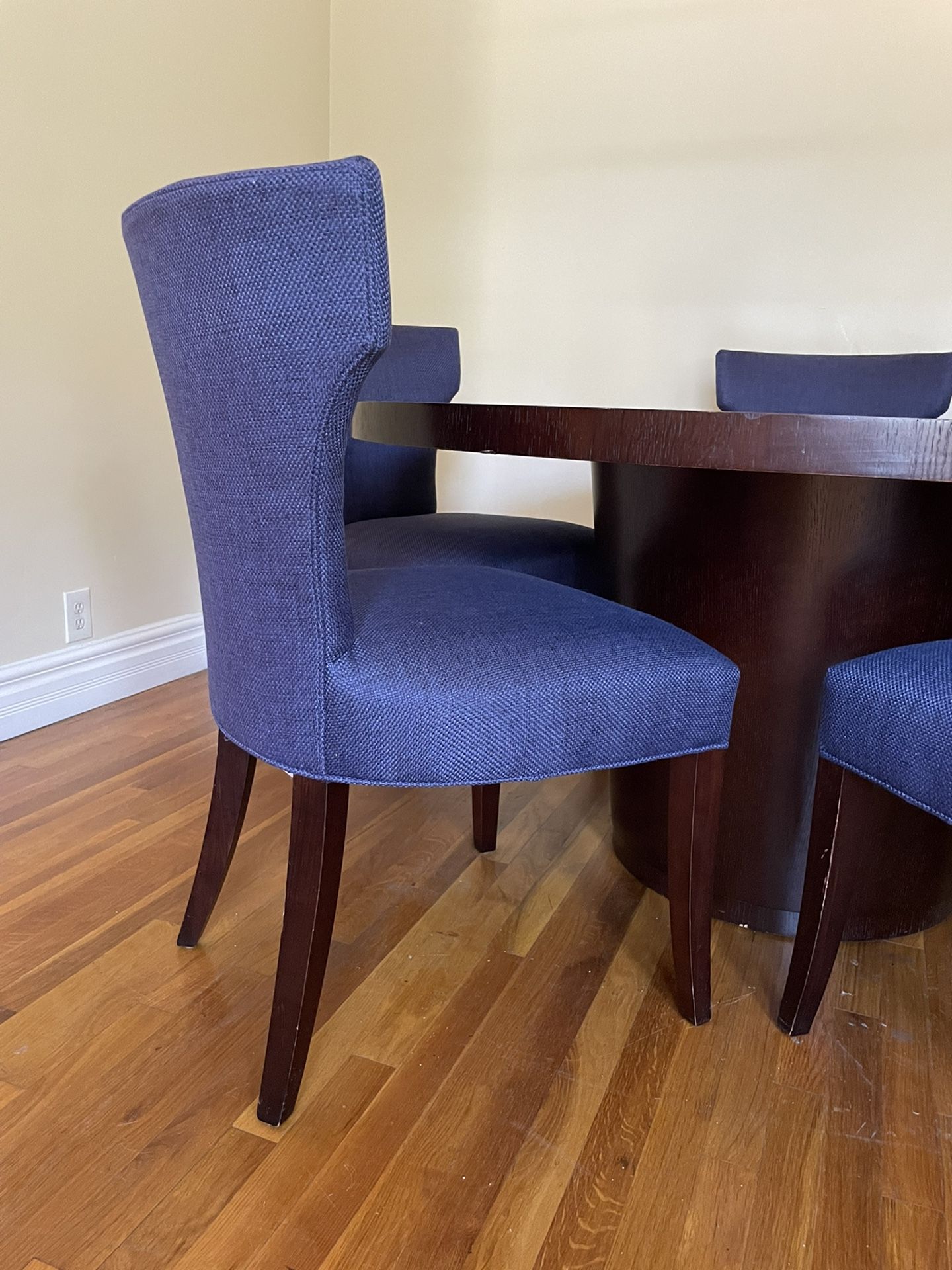 Crate & Barrel Sasha Upholstered Dining Chairs