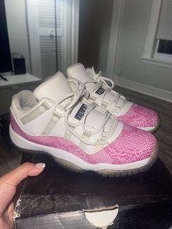 Jordan 11 Pink Snake Skin